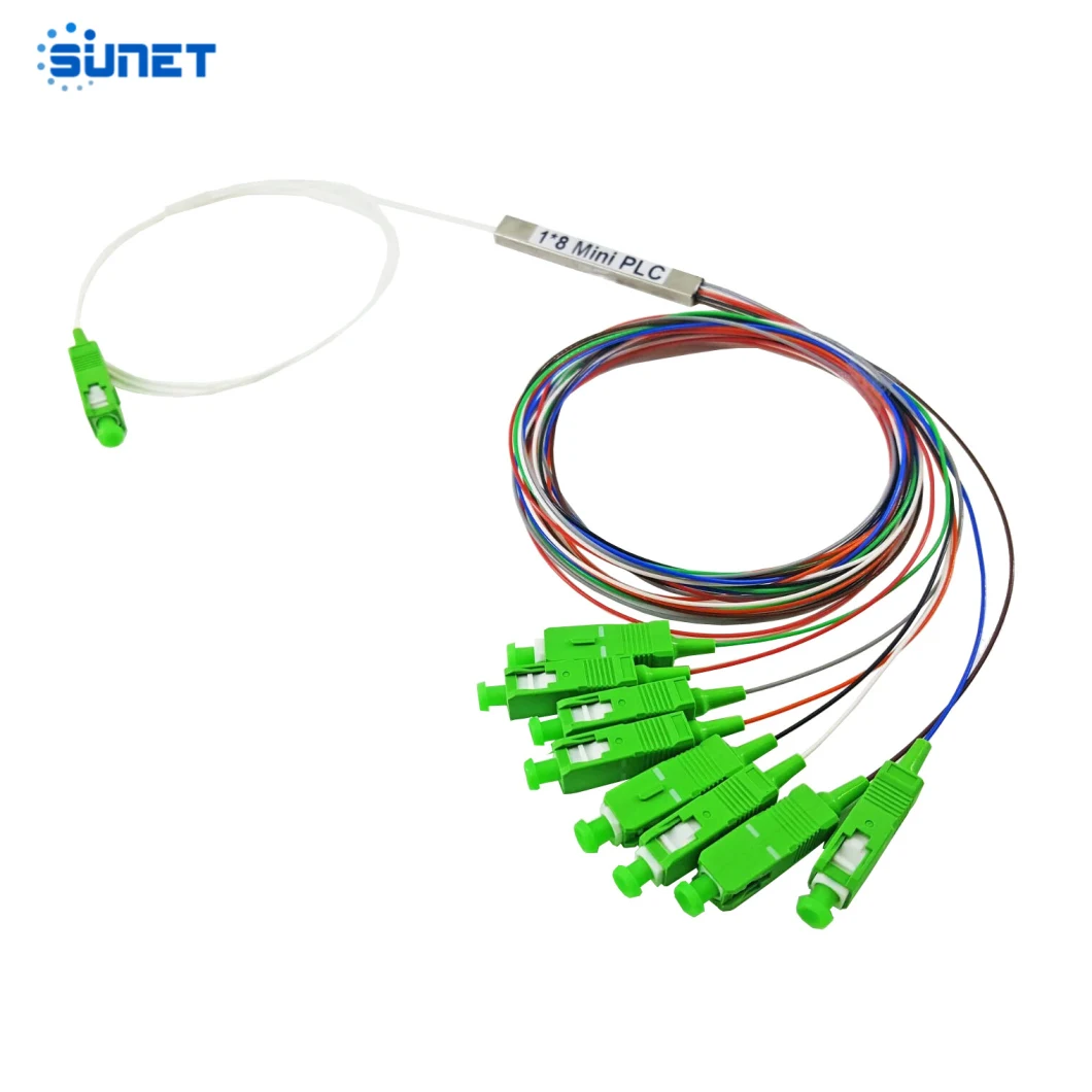 FTTH 1X41X8 1X16 Mini Type Optical Fiber PLC Splitter