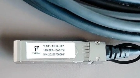 FTTX용 24AWG 10Gbps SFP+ - SFP+ 7m Dac 패시브 Twinax 직접 연결 구리 케이블