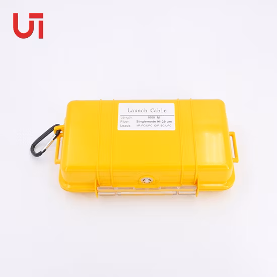 맞춤형 커넥터가 포함된 광섬유 OTDR 실행 케이블 상자